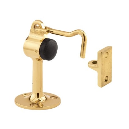 Prime-Line Brass Floor Stop, 2-13/16 Inches Tall, Polished Brass Finish (Single Pack) J 4601
